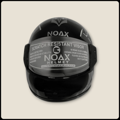 NOAX SOLID BRANDED & ISI MARKED HELMET FOR UNISEX SAFE RIDE(SLFK-564 Motorbike Helmet(Silver)