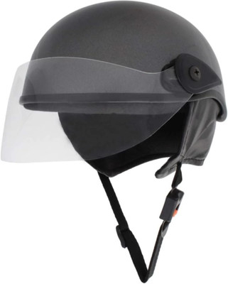 Anjana ALL MULTIPURPOSE HALF HELMET FOR UNISEX(GUN GREY) Motorbike Helmet(GUN GREY)