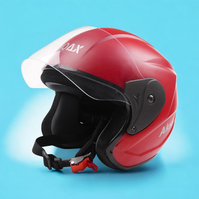 NOAX young men helmet for ridinggg motorbike-41 Motorbike Helmet(Red)