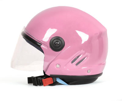warriorride Full Face Motorbike Helmet, ISI DOT Certified, Clear Visor, Eco TM Helmets Motorbike Helmet(Pink)