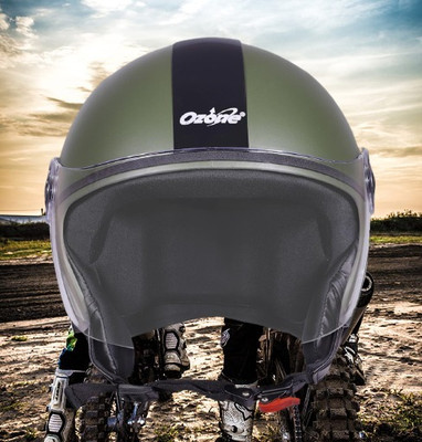 OZONE JSR_OPEN-FACE_HELMET_JBB_SUPER QUALITY_SAFETY_ABVG_@21 Motorbike Helmet(Green)