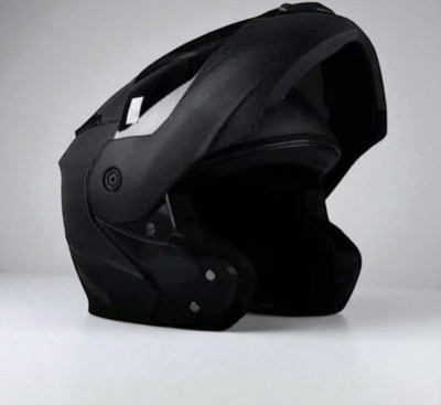 deletion Flipup with Rainbow Visor ABS Material (KK-1) Motorbike Helmet(Black)