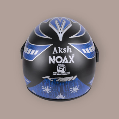 NOAX BRANDED ISI MARKED HELMET FOR UNISEX GENDER KEEP SAFE RIDING (SLFK-99 Motorbike Helmet(Blue)