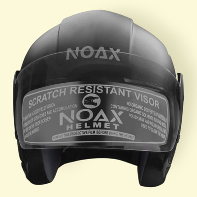 NOAX ISI MARKED HELMET FOR SAFTY RIDDING UNISEX FK)699 Motorbike Helmet(Black)