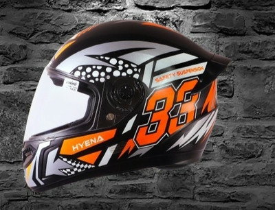 OZONE JSR_CLASS 1 QUALITY_FULLFACE_HYENA_HELMET_A1_L61 Motorbike Helmet(RED BLACK)