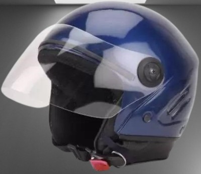 KIN Half Face Helmet_ISI certified_Blue21 Motorbike Helmet(Blue)