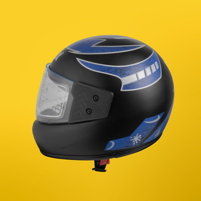 NOAX unisex full facce helmet original@54 Motorbike Helmet(Orange)