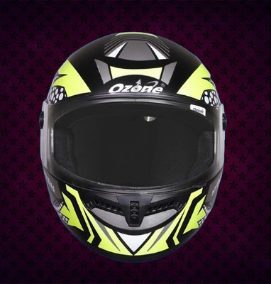 OZONE Prime Helmet_full face_HyEna_VL_@7@313 Motorbike Helmet(SILVER-BLACK-YELLOW)