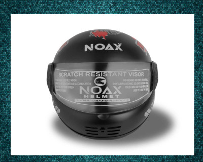 NOAX ISI MARKED FULL FACE HELMET FOR SAFE RIDING UNISEX BUYY_446 Motorbike Helmet(Red)