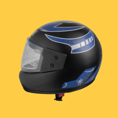 NOAX unisex full facce helmet originall@7 Motorbike Helmet(Blue)
