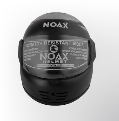 NOAX Unisex Full Face Helmet For Motorbike __48 Motorbike Helmet(Black)