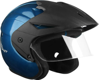 urban carrier Open Face Helmet Motorbike Helmet, High Impact Shell, ISI : Approved(J47) Motorbike Helmet(Blue)