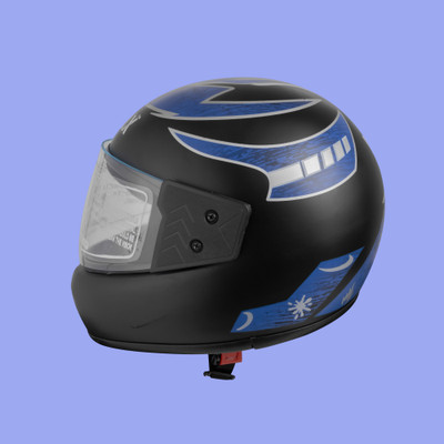 NOAX ISI MARKED KING OF HELMET UNISEX RIDDING HELMET TOP SELLING(DD-540 Motorbike Helmet(Blue)