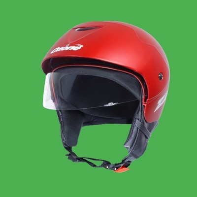 OZONE Prime Helmet_OpenFace_for Safety_Premium quality_LG@a@104 Motorbike Helmet(Red)
