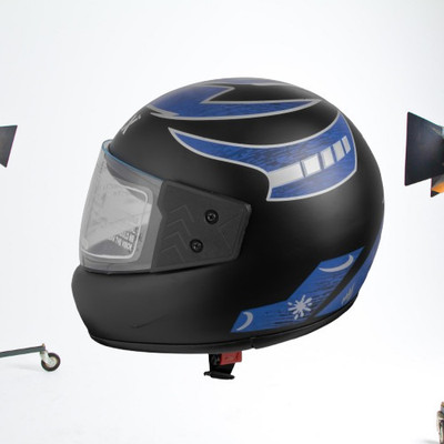 NOAX unisex full facce helmet original@10 Motorbike Helmet(Orange)