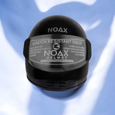 NOAX HELMET KING FULL FACE & ISI MARKED FOR UNISEX ((SL-66 Motorbike Helmet(Black)