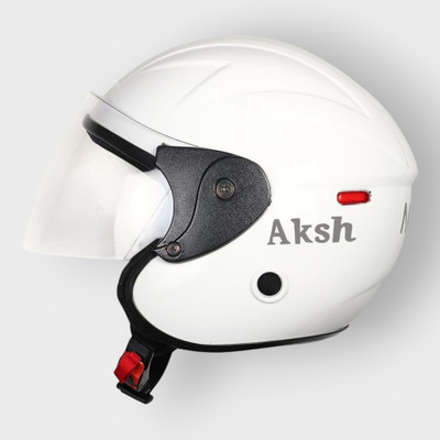 NOAX OPEN FACE HELMET ISI MARKED SOLID BODY UNISEX HELMET PACK OF 2 Motorbike Helmet(White)