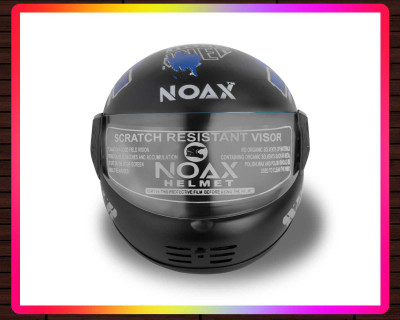 NOAX ISI MARKED FULL FACE HELMET FOR SAFE RIDING UNISEX BUYY_191 Motorbike Helmet(Blue)