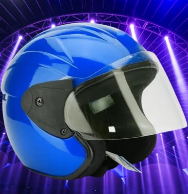 Lxt Blue_Half_face_Helmet_with ISI Certified_BL92 Motorbike Helmet(Blue)