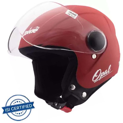 OZONE IS 4151 Motorbike Helmet(RED PLAIN)