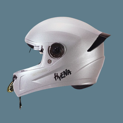 OZONE Premium Helmet_full face_Hyna_superior Quality_JMD@21@94 Motorbike Helmet(SILVER GREY)