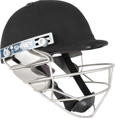 Shrey PRO GUARD WICKET KEEPING S.S Cricket Helmet(Black)