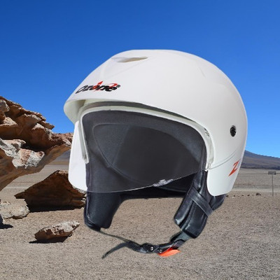 OZONE Zippo plain_OF_Unisex_largesize_Oz086 Motorbike Helmet(White)