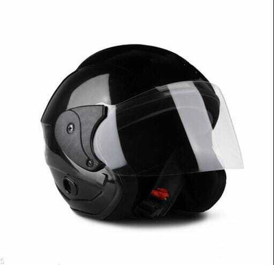 FOROLY nano helmet black Motorbike Helmet(Black)