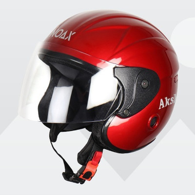 NOAX Unisex Helmet for safety riding 235 Motorbike Helmet(Red)