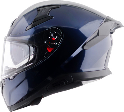 Axor Apex Solid Motorbike Helmet(Deep Blue)