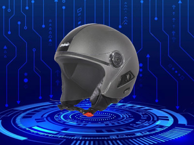 OZONE JSR_ HELMET_OPEN-FACE_SUPER QUALITY_AD@008 Motorbike Helmet(Brown)