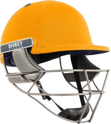 Shrey D-PRO GUARD AIR TITANIUM Cricket Helmet(Yellow)
