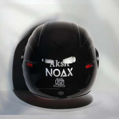NOAX BRANDED ISI MARKED HELMET FOR UNISEX GENDER KEEP SAFE RIDING (SLFKSL_1044 Motorbike Helmet(Black)