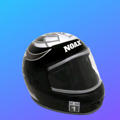 NOAX full face unisex helmet for safty83 Motorbike Helmet(Black)