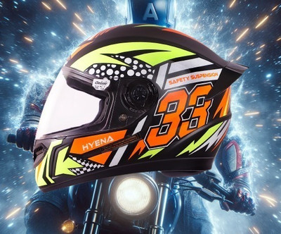 OZONE JBM_PRIME_HELMET_FULLFACE_GRADE 1_SAFETY AND STYLE_@V@_126 Motorbike Helmet(ORENGE BLACK)