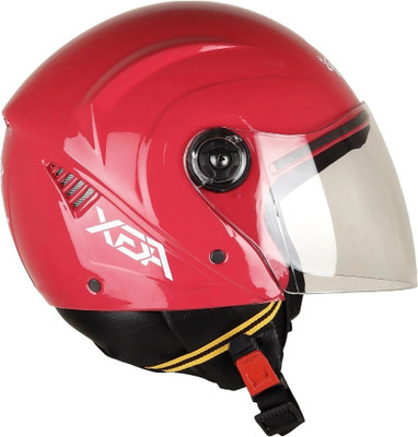 TRINOS Aura Open Face Unisex Bike/Scooty (MM-1) Motorbike Helmet(Pink)