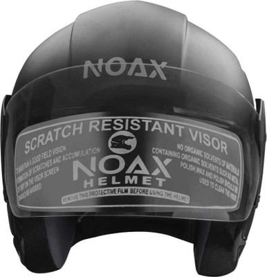 NOAX ISI marked helmet solid helmet((fk108 Motorbike Helmet(Black)