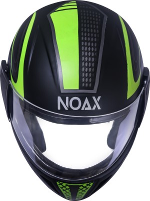 NOAX FULL FACE STYLISH HELMET do jaali Motorbike Helmet(Green)