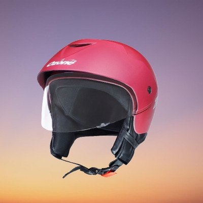 OZONE Zipp helmet_openface_largesize_Ozo0013 Motorbike Helmet(Red)