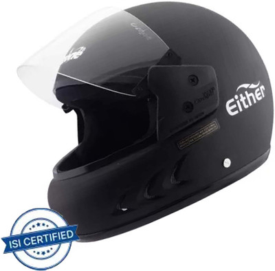 OZONE IS 4151 Motorbike Helmet(Black)