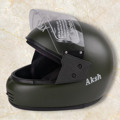 NOAX ISI MARKED unisex full face quality good helmet -2-Black219 Motorbike Helmet(Black)