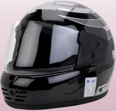 KIN Full Face Helmet_ISI certified_Silver54 Motorbike Helmet(Silver)