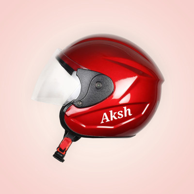 NOAX ISI MARKED KING OF HELMET UNISEX RIDDING HELMET TOP SELLING(DD-1013 Motorbike Helmet(Red)