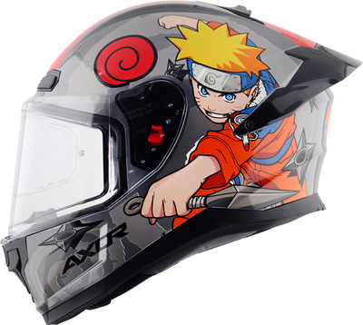 Axor Saber Naruto Motorbike Helmet(Black Orange)