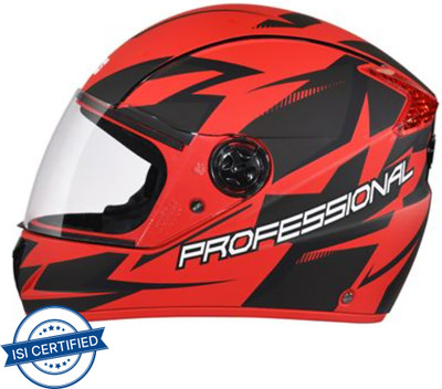 STUDDS PROFESSIONAL D1 Motorbike Helmet(MATT RED N9)