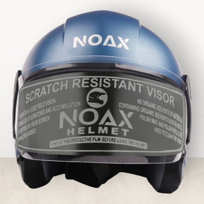 Font Unisex Full Face Helmet For Motorbikes -585A Motorbike Helmet(Blue)