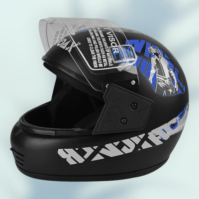 Font young men helmet for ridinggg motorbike-7-ABC Motorbike Helmet(Blue)