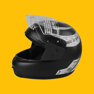 NOAX UNISEX SAFETY HELMET ONROAD HELMET- TWO WHEELER,BIKE & SCOOTER (SL-316 Motorbike Helmet(Grey)