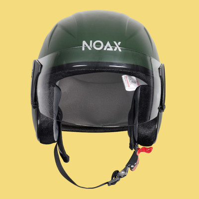 NOAX unisex open face helmet for safty192 Motorbike Helmet(Green)