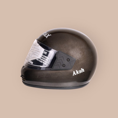 Font unisex full face good hard quality helmet-Silver265B Motorbike Helmet(Silver)